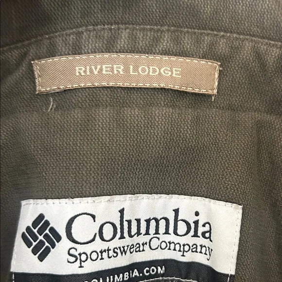 Vintage Columbia Sportswear River Lodge Men's Olive Military Field Jacket - Picture 15 of 15